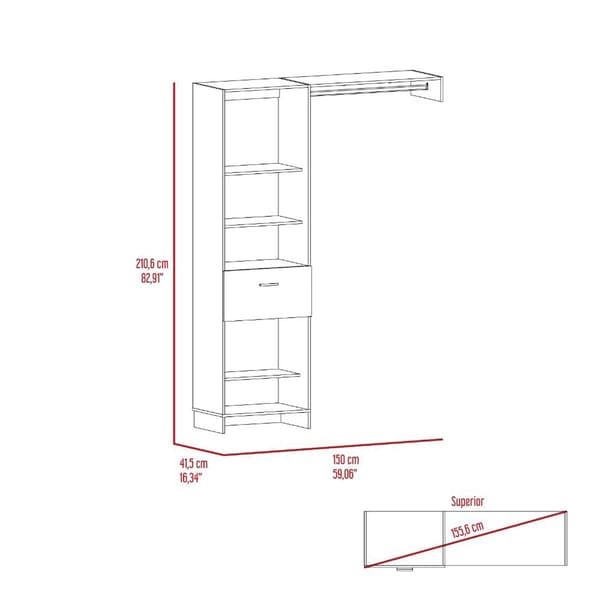 FM FURNITURE Hybrid Closet System