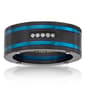 Mens Lynx Stainless Steel Blue Lives Matter Ring - image 1