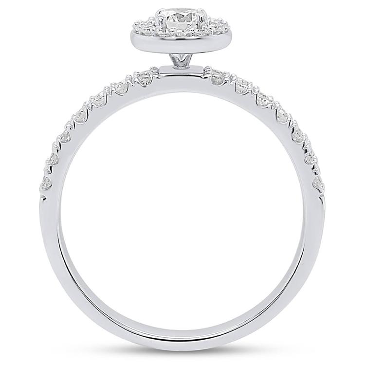 Nova Star® Sterling Silver 1/2ctw. Lab-Grown Diamond Bridal Ring