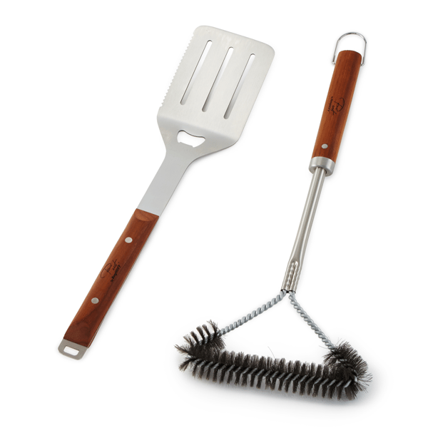 BergHOFF 2pc. Stainless Steel BBQ Brush & Turner Set