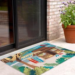 Liora Manne Frontporch Tiki Hut Rectangle Accent Rug
