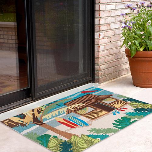 Liora Manne Frontporch Tiki Hut Rectangle Accent Rug
