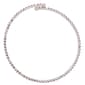 Athra Fine Silver Plated & Dark Purple Crystal Coil Bracelet - image 2