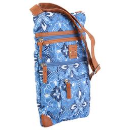 Stone Mountain Quilted Lockport Baroque Crossbody - Denim