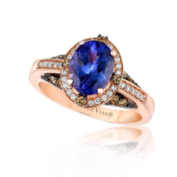 Le Vian Chocolatier&#40;R&#41; Oval Blueberry Tanzanite&#40;R&#41; & Diamond Ring - image 