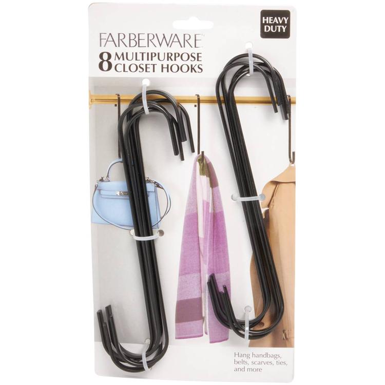 Famous Brand Multi Purpose S Shape Hooks - Set of 8