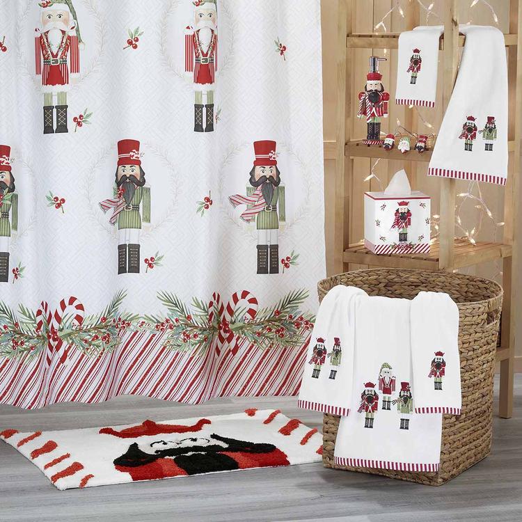 Avanti Peppermint Nutcracker Bath Collection