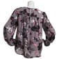 Plus Size Zac & Rachel Floral Crepe Empire Waist Blouse - image 2