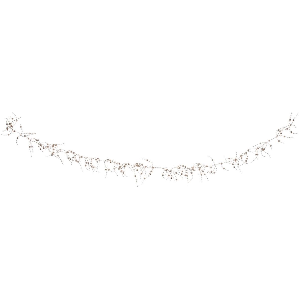 Northlight Seasonal Metallic Rose Gold Beaded Christmas Garland