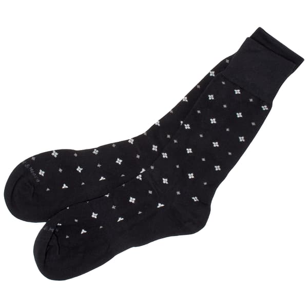 Mens Preswick & Moore(R) Medallion Crew Dress Socks - image 
