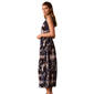 Womens Calvin Klein Sleeveless Boat Neck Blur Floral Midi Dress - image 3