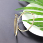 Saffron 18kt. Gold Plating Inside Out 40mm Hoop Earrings - image 2