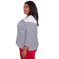 Plus Size Alfred Dunner Land of the Free Striped Star Studded Tee - image 4