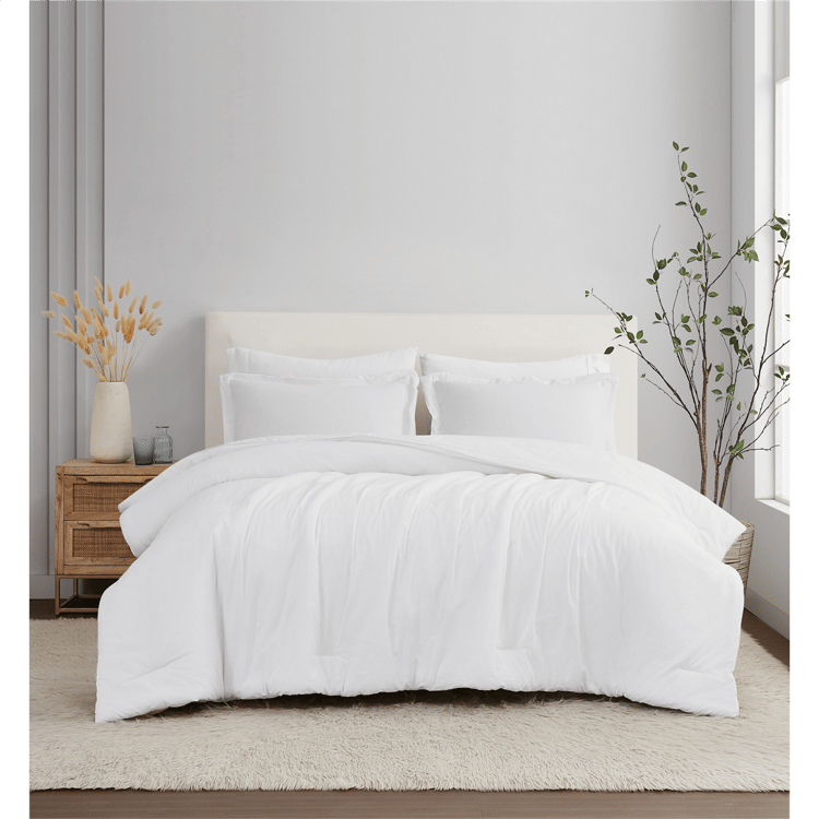 Brooklyn Loom Solid Linen 3pc. Comforter Set