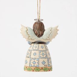 Jim Shore Quilt Angel Hanging Christmas Ornament