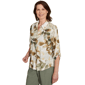 Womens Alfred Dunner Copper Canyon Roll Tab Leaf Button Down - image 3