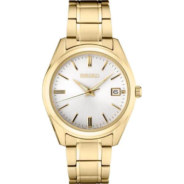 Mens Seiko Essentials Gold Stainless Steel Watch - SUR314 - image 