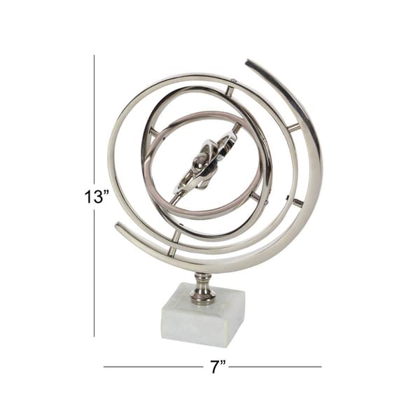 9th &amp; Pike® Silver Aluminum Glam Armillary