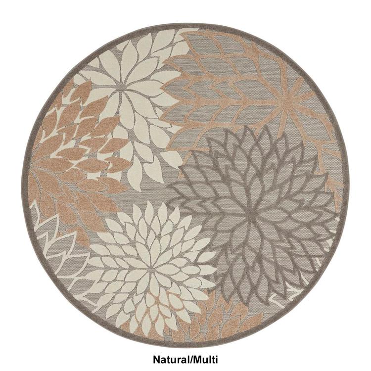 Nourison Aloha Tropical Round Rug