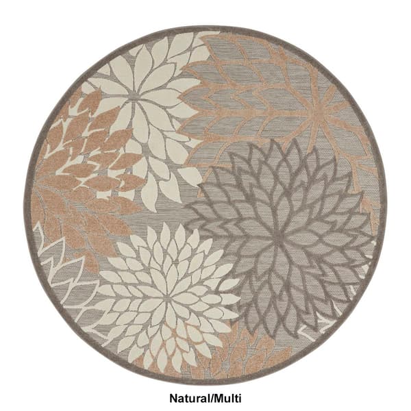 Nourison Aloha Tropical Round Rug