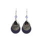 Silver Forest Classic Statements Teardrop Purple Earrings - image 1