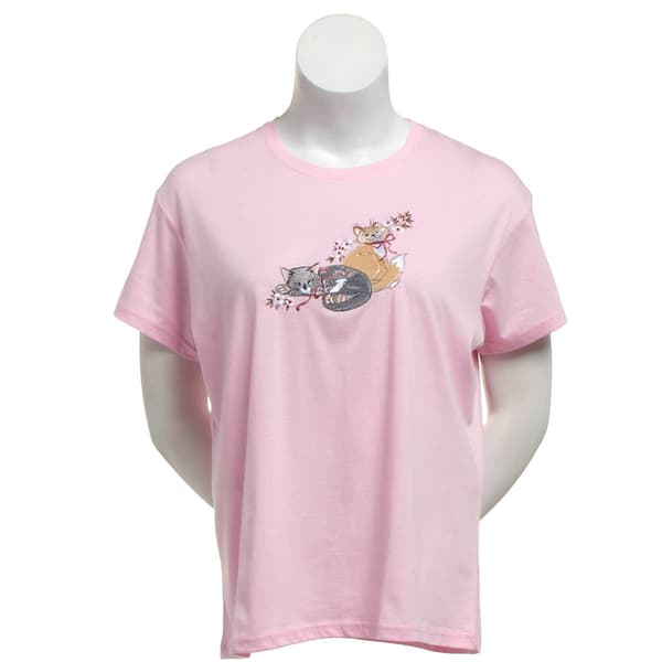 Plus Size Top Stitch by Morning Sun Perfect Pair Cat Tee