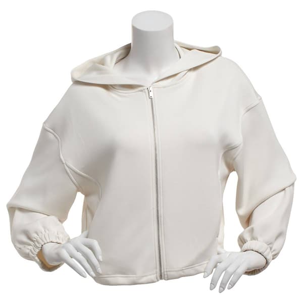 Juniors Love Tree Soft Air Toggle Waist Zip Hoodie - image 