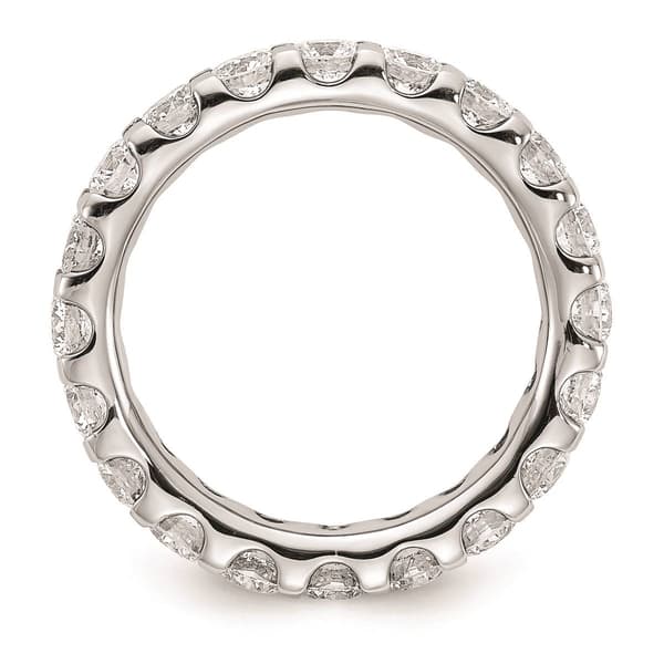 Pure Fire 14kt. White Gold Lab Grown Diamond Eternity Band
