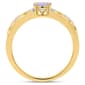 Gemstone Classics™ 5x4mm Oval Tanzanite with White Topaz Ring - image 4