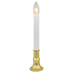 Northlight Single Light Window White & Gold Candle - Set of 4