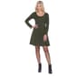 Womens White Mark Jenara Solid Fit & Flare Dress - image 3
