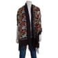 Womens Jessica McClintock Floral Embroidered Shawl w/ Fringe - image 1