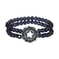 1928 Aurora Borealis Wreath Glass Bead Bracelet - image 1