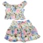 Girls (7-16) No Comment Floral Cap Sleeve Peplum Top & Skirt Set - image 2