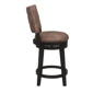 HH2 Home Kaede Wood Counter Height Brown Swivel Stool - image 4