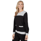 Womens Alfred Dunner Weekend Warrior Mixed Media Colorblock Knit - image 1