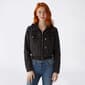 Juniors Love Tree 2Fer Denim Jacket with Fleece Hood - image 1
