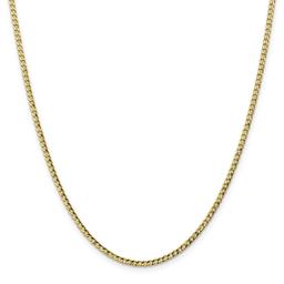 Unisex Gold Classics(tm) 10kt. Gold 2.5mm 24in. Chain Necklace