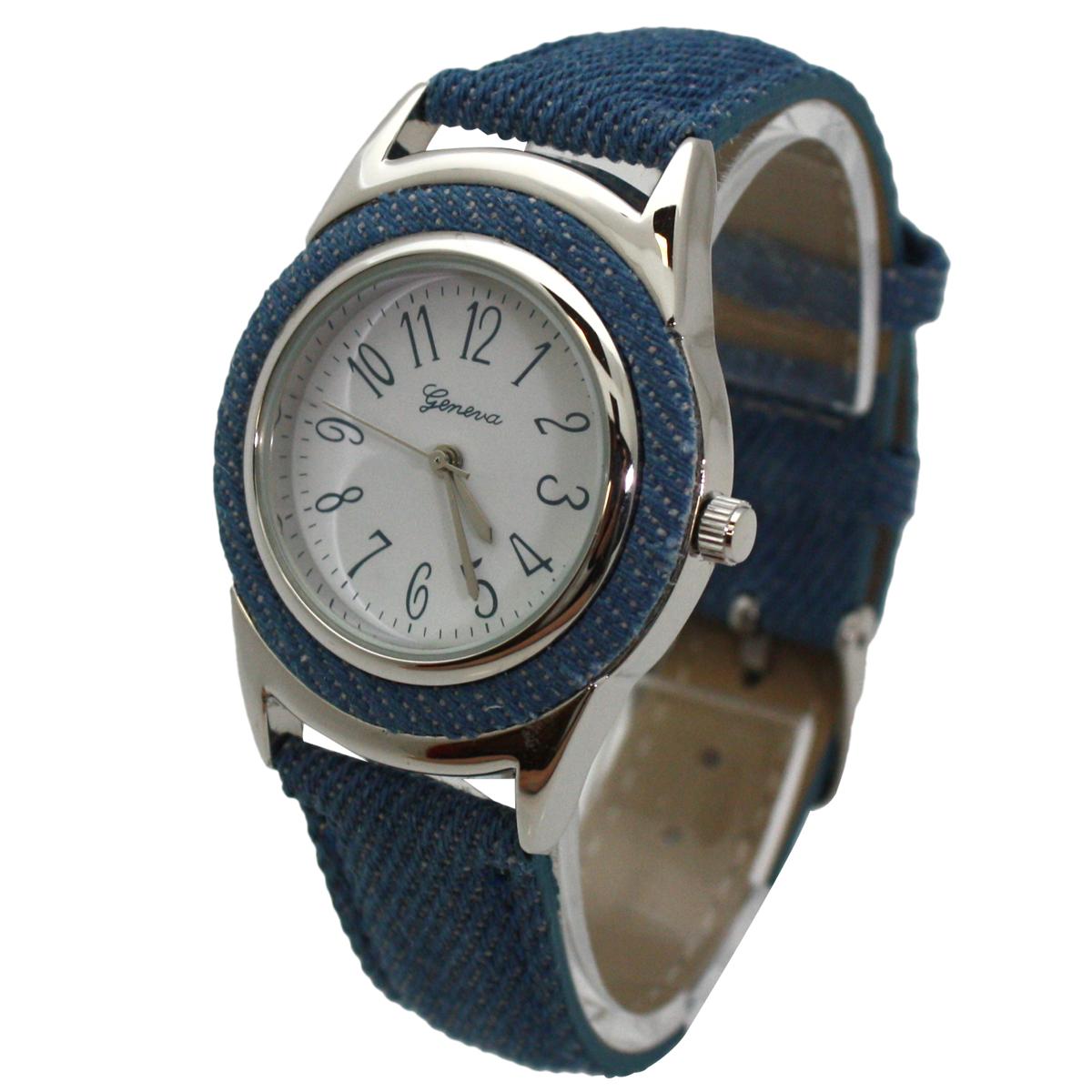 Womens Olivia Pratt™ New Denim Everyday Look Watch -...