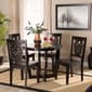 Baxton Studio Salida Dark Brown Finished Wood 5pc. Dining Set - image 7