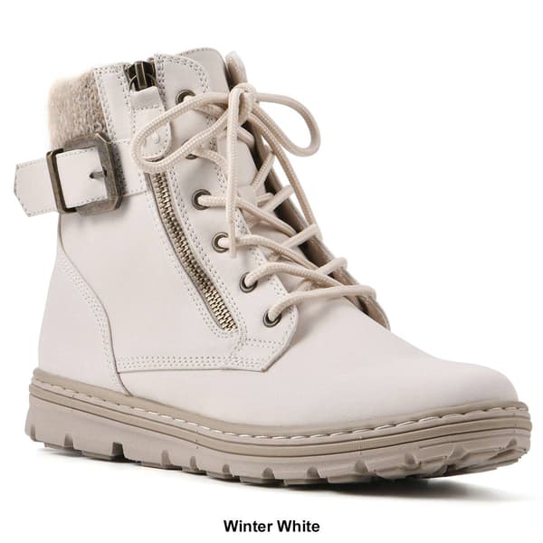 Womens Cliffs by White Mountain Kelsie Lace-Up Ankle Boots