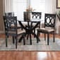 Baxton Studio Rita Modern Dark Brown Wood 5pc. Dining Set - image 6