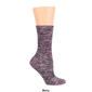 Womens Dr. Motion Space Dye Outdoor Crew Socks - image 2