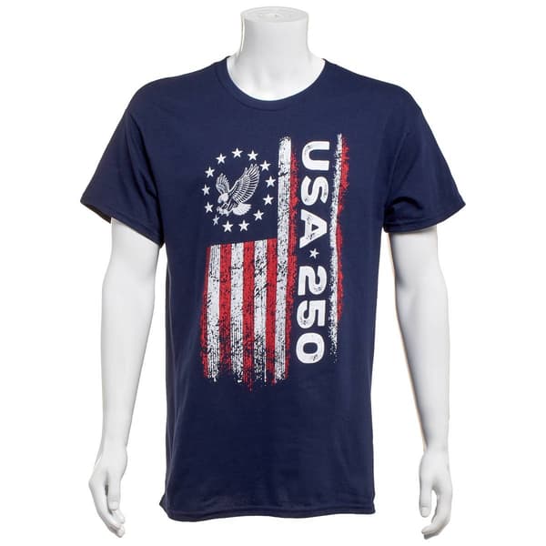 Mens Home of the Brave 250 Vertical Eagle Graphic Tee - image 