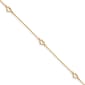 Gold Classics&#40;tm&#41; 14kt. Gold Heart 10in. Anklet - image 1