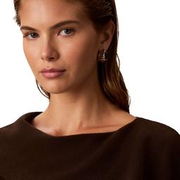 Womens Calvin Klein Long Sleeve Boat Neck Solid Sweater