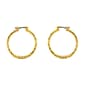 Napier Gold Tone Large Hoop Earrings - image 1