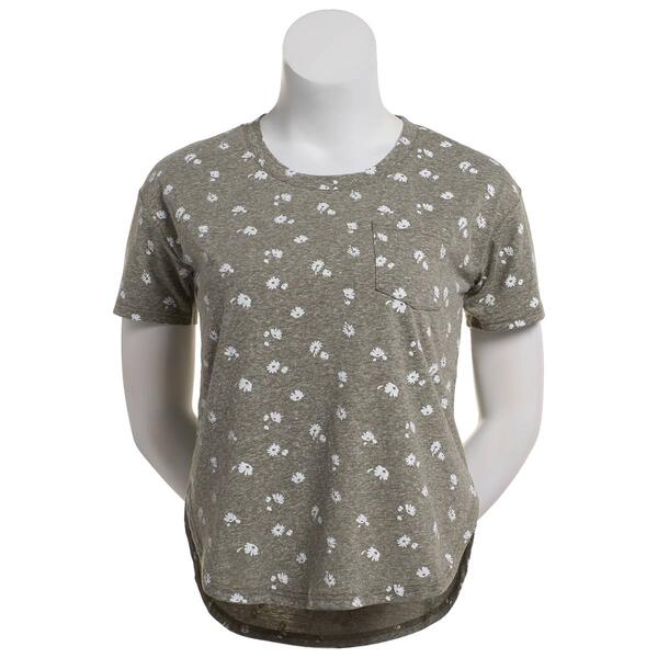 Womens Architect&#40;R&#41; Short Sleeve Floral Pocket Tee - image 
