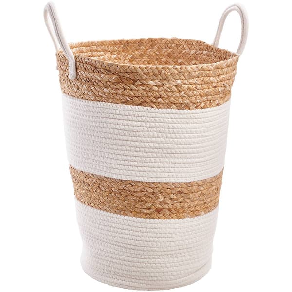Heritage Medium Block Rope Hyacinth Hamper - image 
