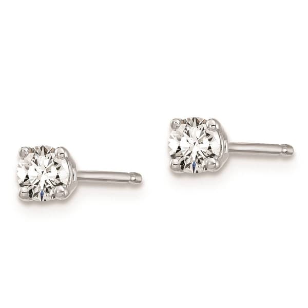Pure Fire 14kt. White Gold 4-Prong 1/4ctw. Diamond Stud Earrings